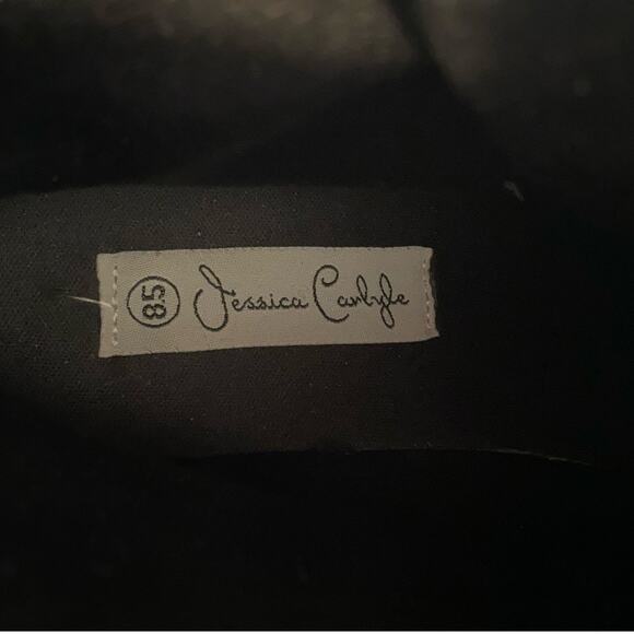 Jessica Carlyle Leanna Womens Combat Boots 8.5 Black Lace Up Zip Pocket Festival - Picture 3 of 9